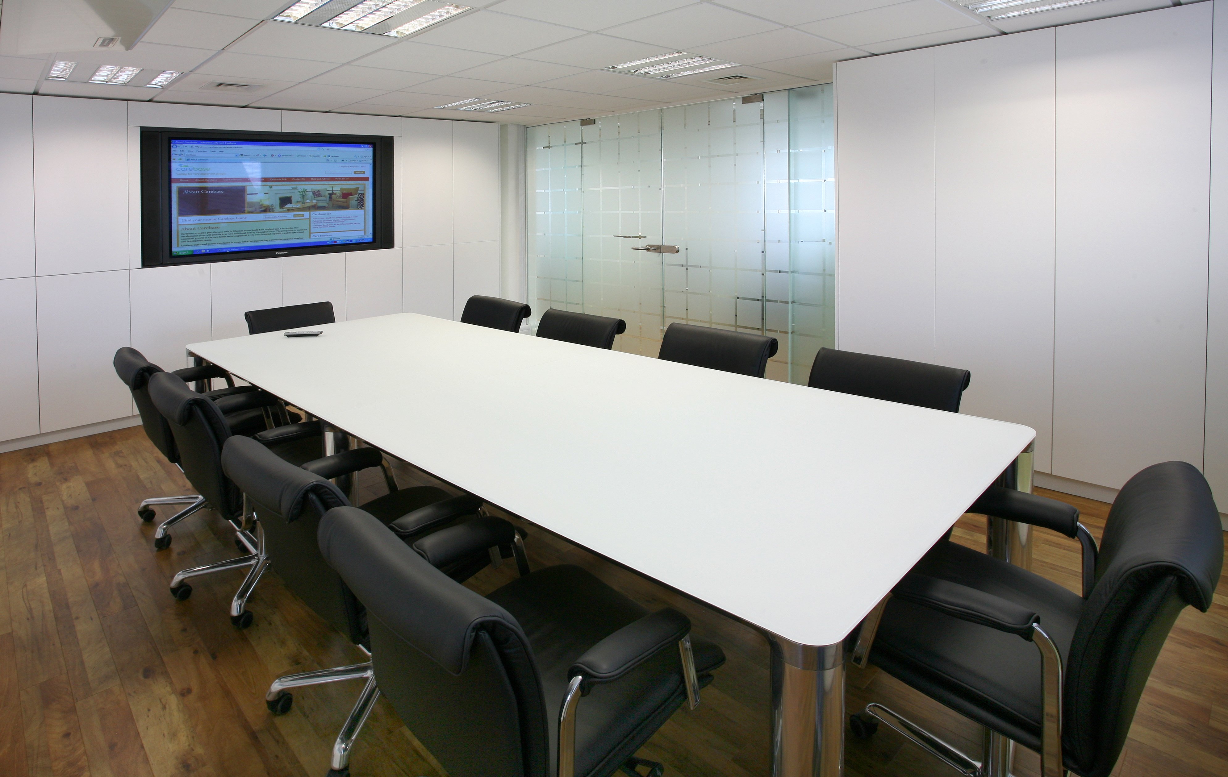 Commercial office refurbishment boardroom, Wimbledon, London