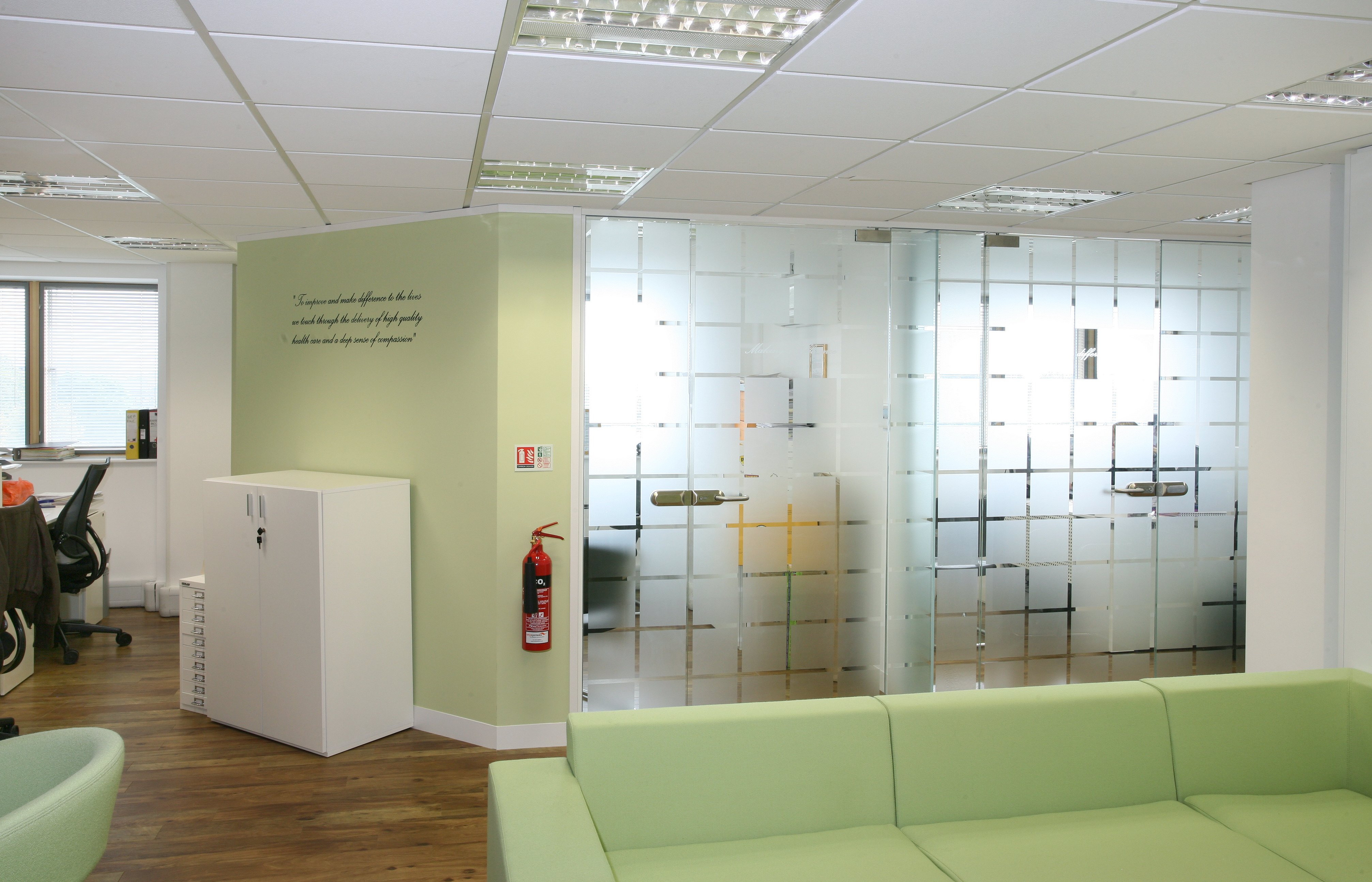 Wimbledon commercial office refurbishment, breakout area