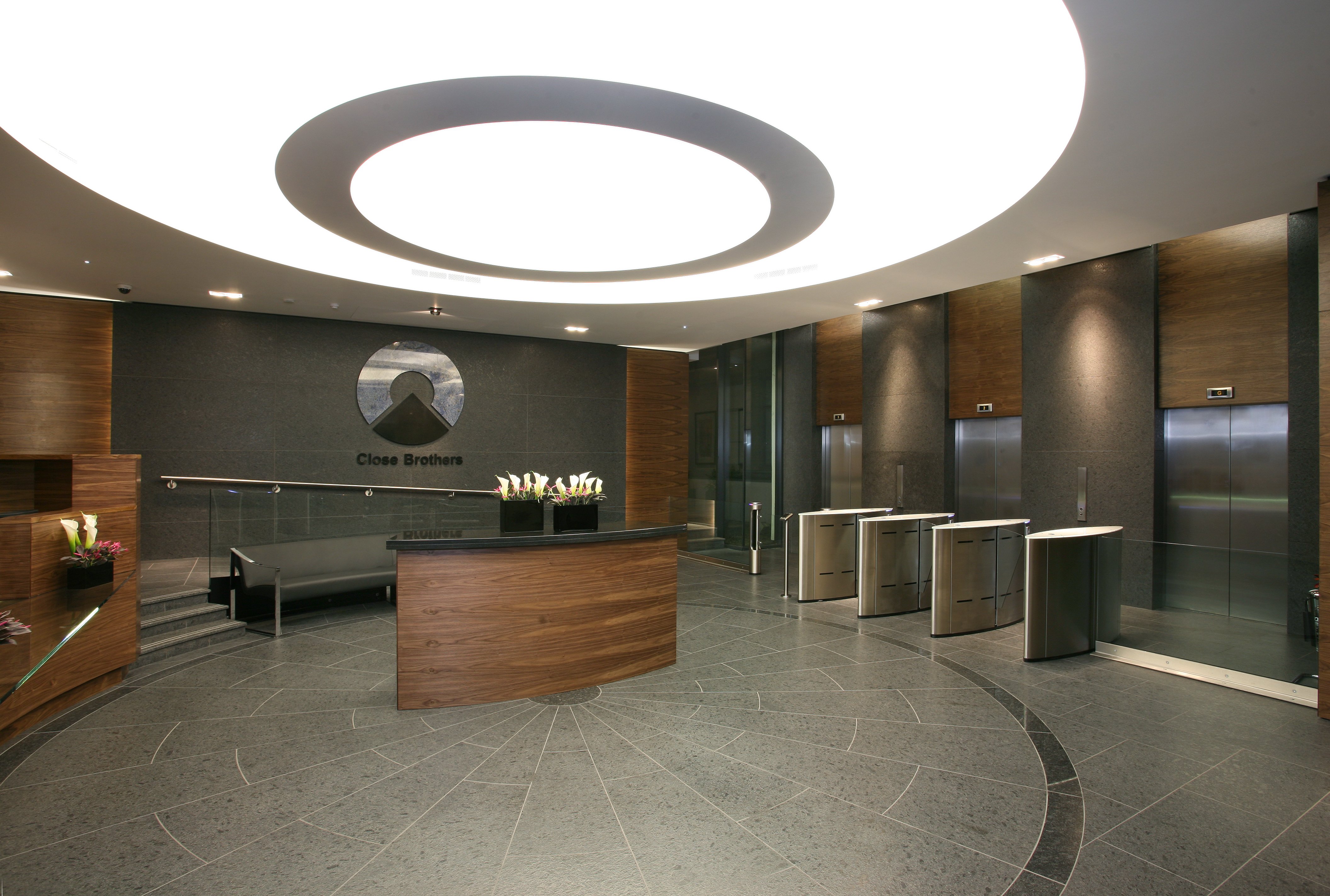 City of London corporate HQ waiting area