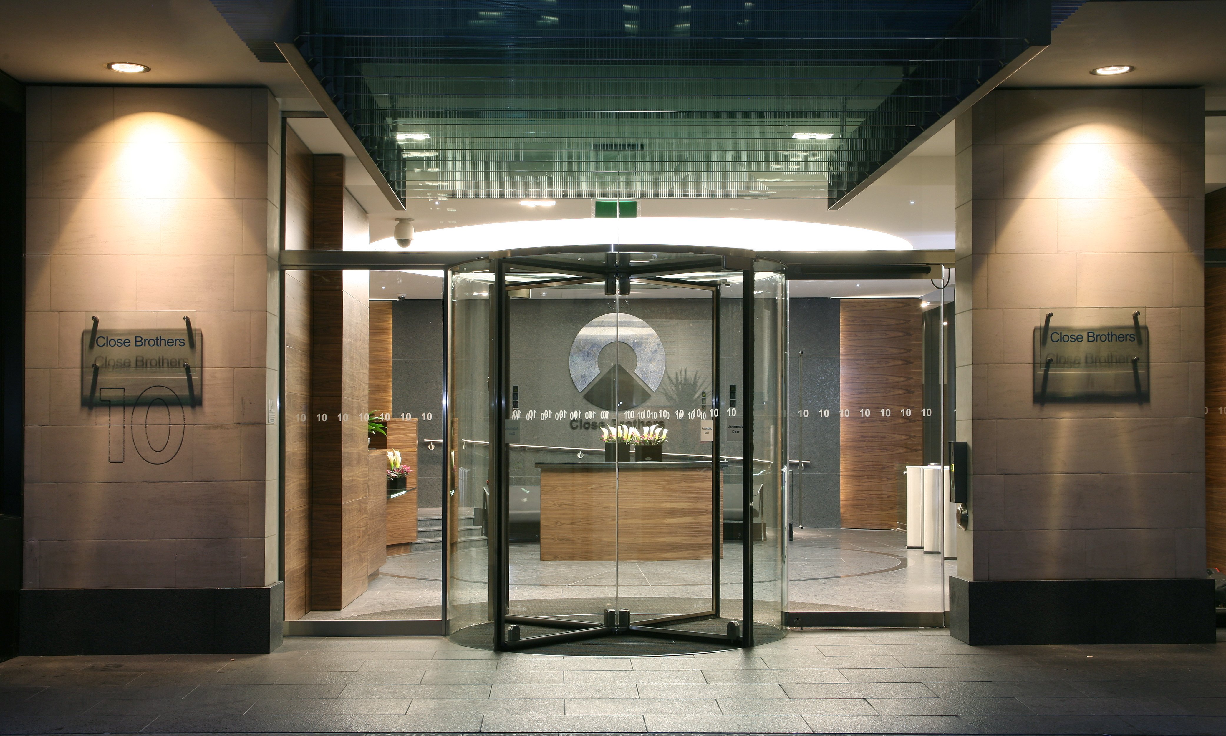 City of London corporate HQ reception detail