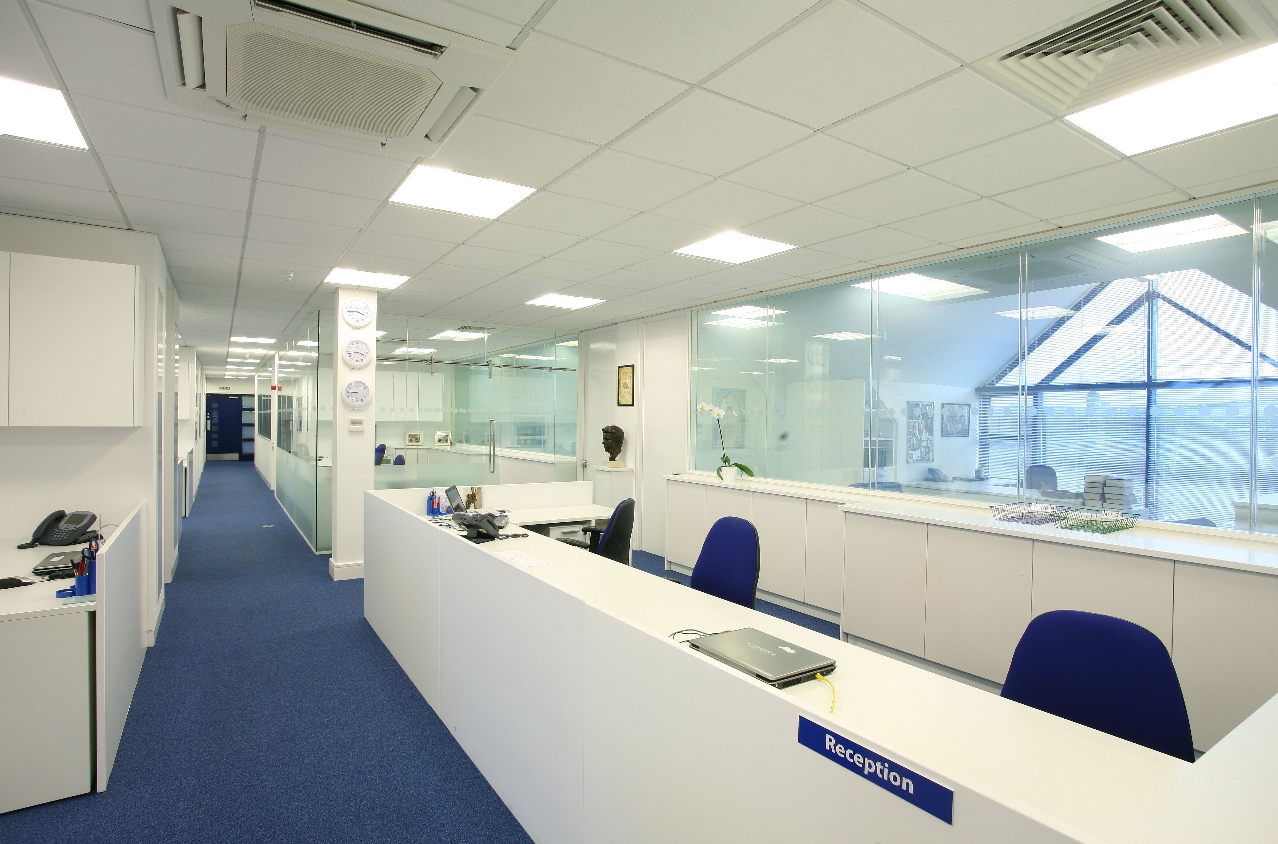 Private office refurbishment reception, London