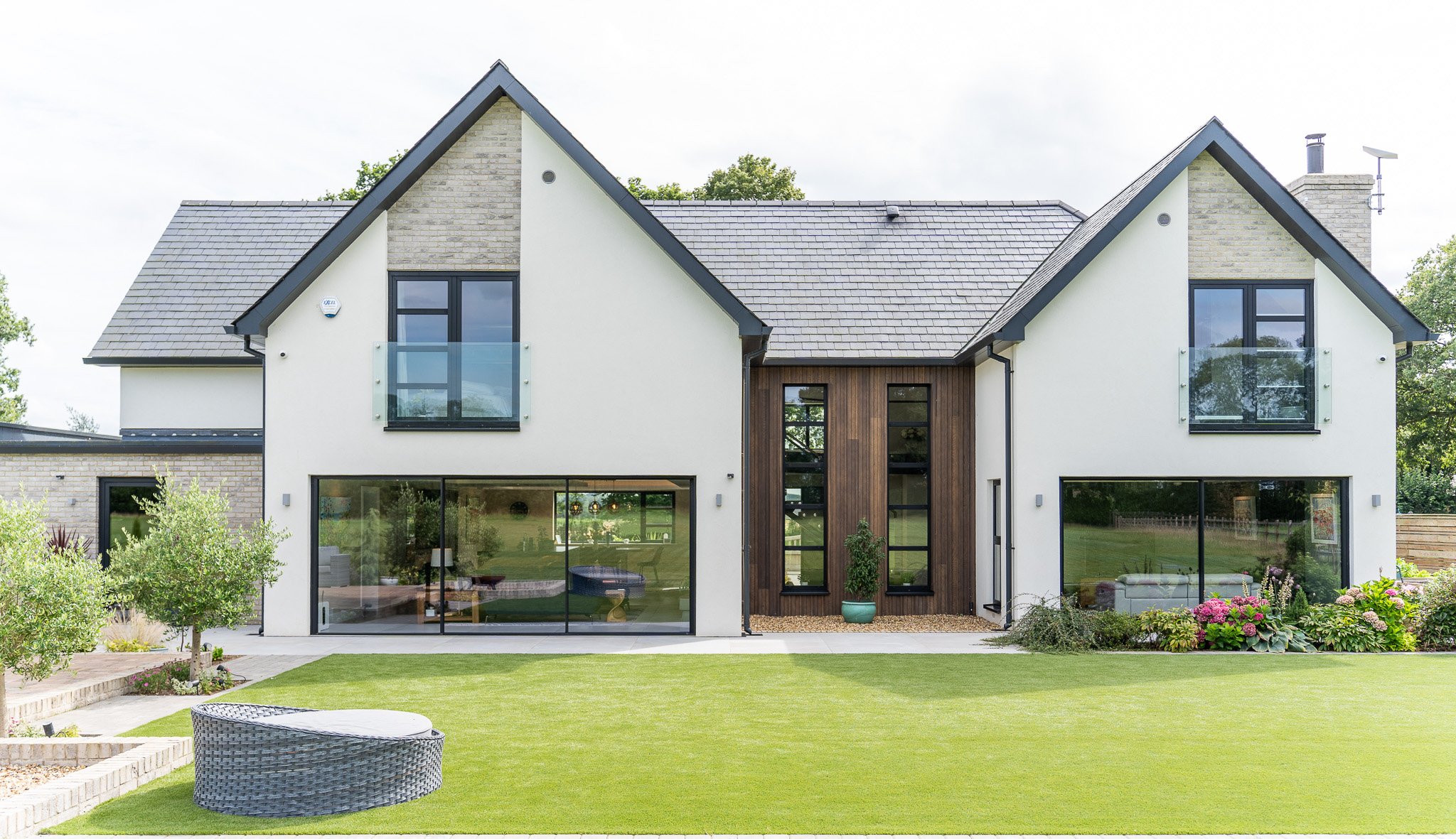 Oaklands rear elevation, East Hampshire